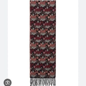 Jimmy Hourihan Women's  Scarf with Comical Cats Motif NWOT